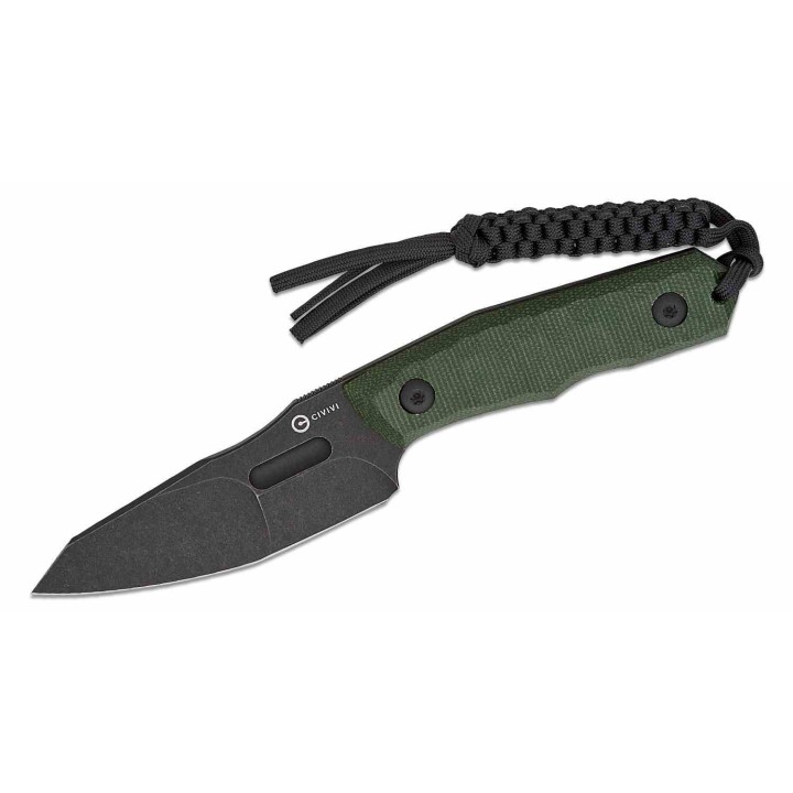 Couteau CIVIVI Propugnator Green Manche Micarta Lame Acier D2 BLK Reverse Tanto Etui Kydex CIVC230022 - Livraison Gratuite