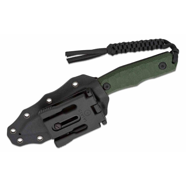 Couteau CIVIVI Propugnator Green Manche Micarta Lame Acier D2 BLK Reverse Tanto Etui Kydex CIVC230022 - Livraison Gratuite