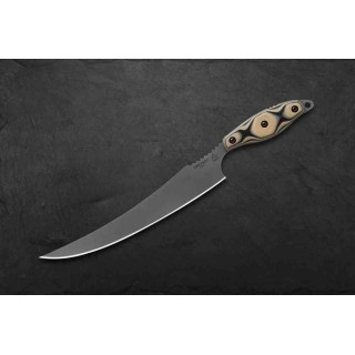 Couteau Tops Filet Lame Acier 154CM Manche Black/Tan G10 Etui OD Green Kydex Made USA TPFIL01 - Livraison Gratuite