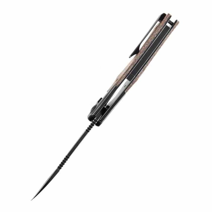 Couteau KANSEPT Cosmos Brown Manche Titane/Micarta Lame Acier CPM 20CV Framelock Clip K1059A4 - Livraison Gratuite