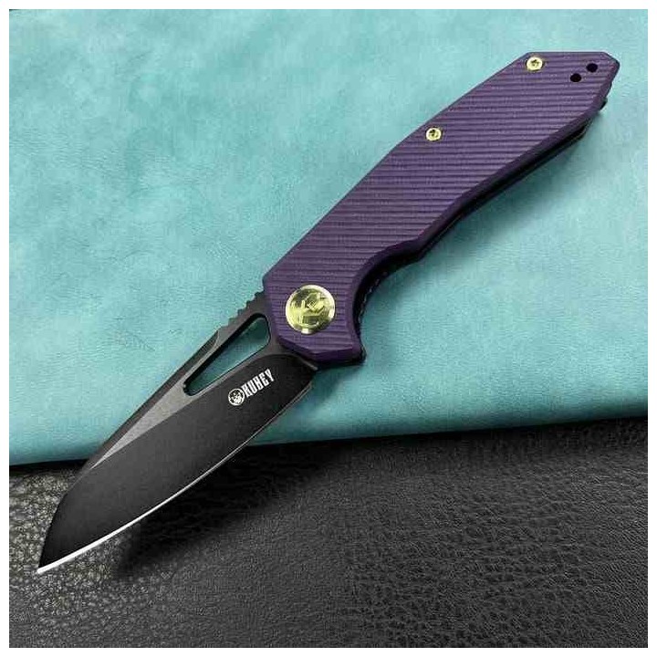 Couteau KUBEY Vagrant Purple Manche G10 Lame Acier M390 Black IKBS Linerlock Clip KUB291W - Livraison Gratuite