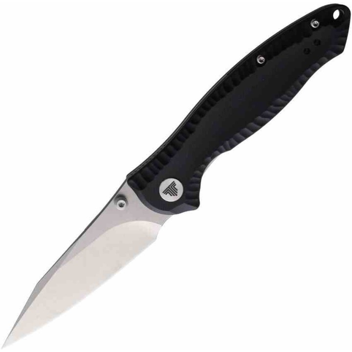 Couteau Trivisa Delphinus Black Manche G10 Lame Acier 14C28N IKBS Linerlock Clip TVTY13BG14 - Livraison Gratuite