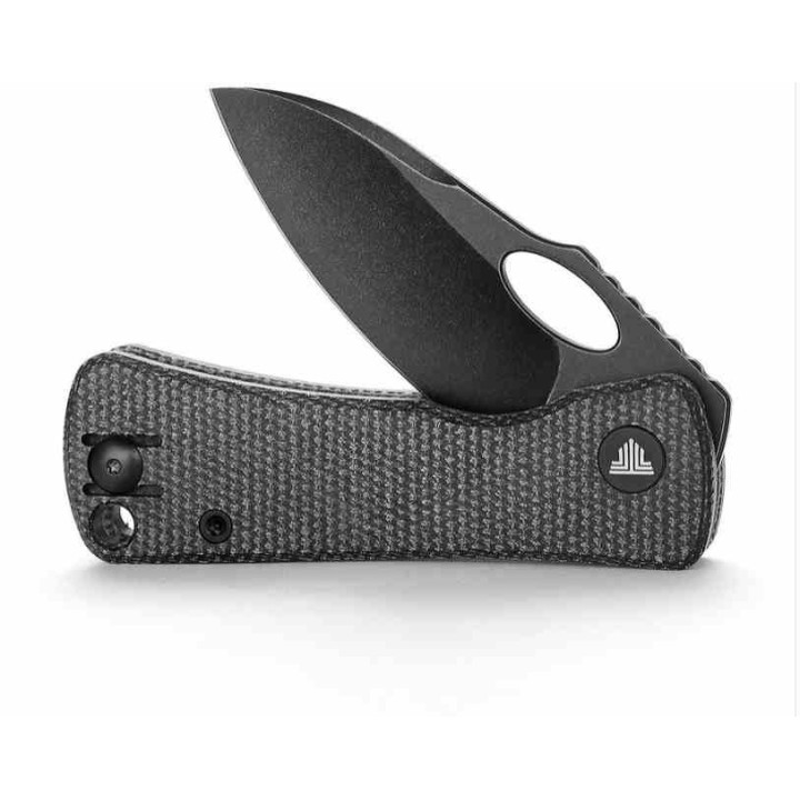 Couteau Trivisa Andromeda Black Manche Micarta Lame Acier 14C28N Blk IKBS Linerlock Clip TVTY18BM14 - Livraison Gratuite