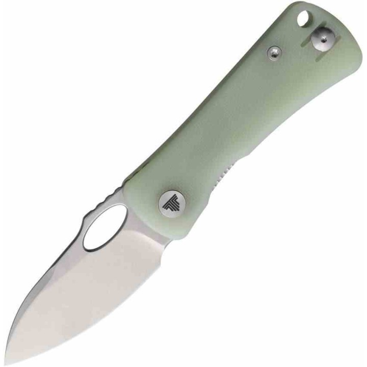 Couteau Trivisa Andromeda Jade Manche G10 Lame Acier 14C28N SW IKBS Linerlock Clip TVTY18G14 - Livraison Gratuite