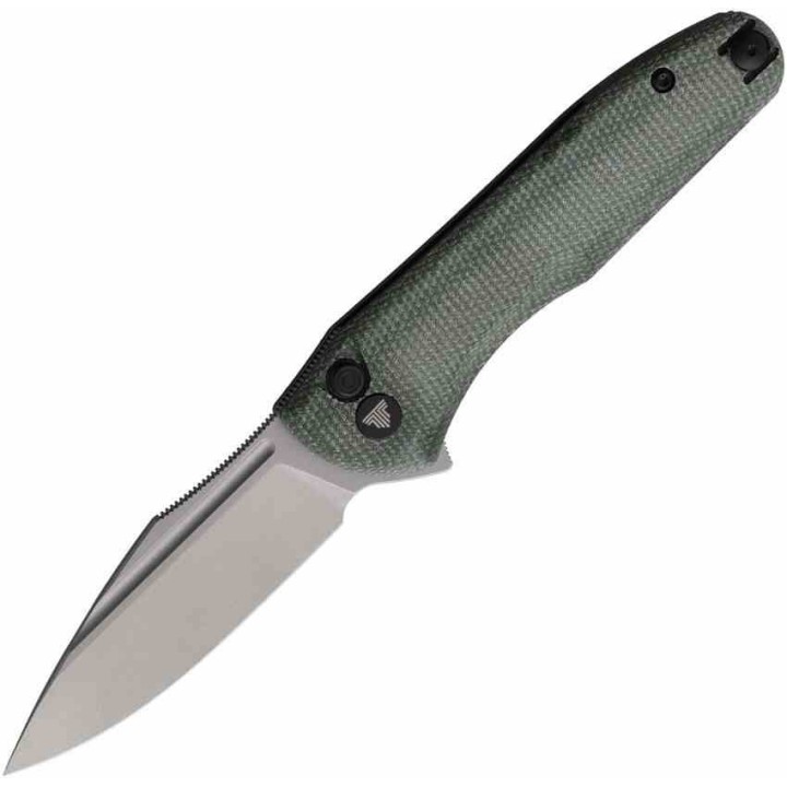 Couteau Antliae OD Green Manche Micarta OD Lame Acier 14C28N SW IKBS Button Lock Clip TVTY22GM14 - Livraison Gratuite