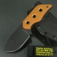 Couteau de Survie Tops Lil Roughneck Lame Acier 5160 Manche Micarta Etui Kydex Made In USA TPLRNK01 - Livraison Gratuite