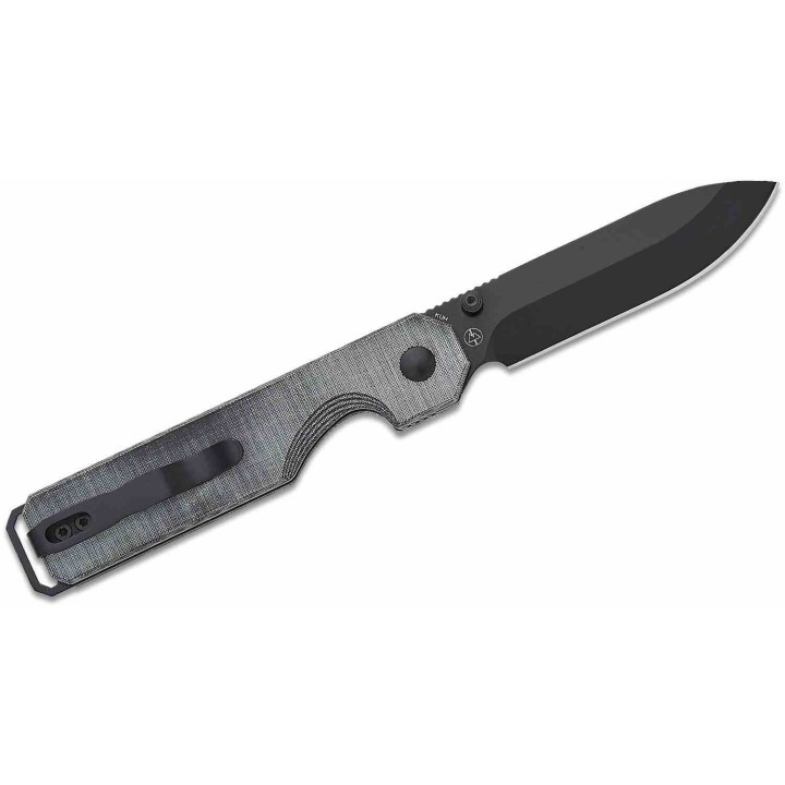 Couteau Kizer KUH Black Lame Acier 154CM Manche Micarta Button Lock CLip KIV3649C1 - Livraison Gratuite