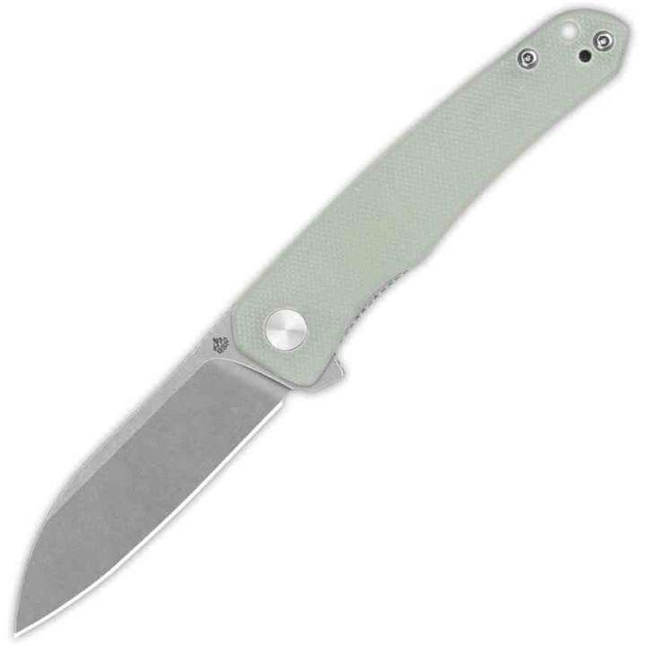 Couteau QSP Otter Jade Manche G10 Lame Acier 14C28N SW IKBS Linerlock Clip QS140D1 - Livraison Gratuite