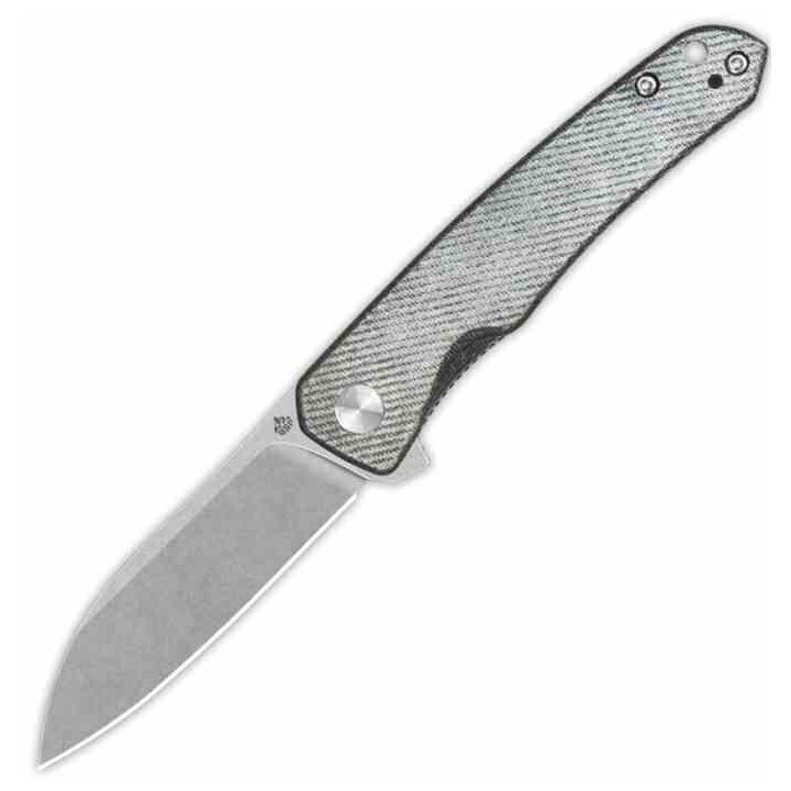 Couteau QSP Otter Denim Manche Micarta Lame Acier 14C28N SW IKBS Linerlock Clip QS140F1 - Livraison Gratuite