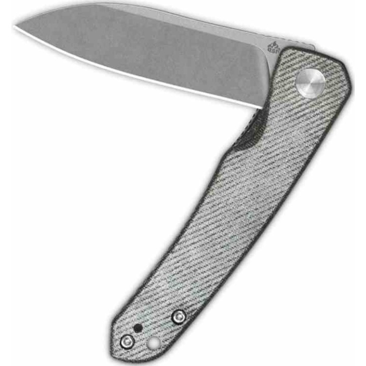 Couteau QSP Otter Denim Manche Micarta Lame Acier 14C28N SW IKBS Linerlock Clip QS140F1 - Livraison Gratuite