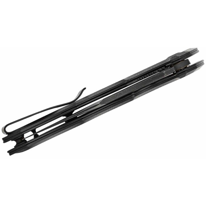 Couteau CIVIVI Chiro Black Manche G10 Lame Acier 14C28N Blk Clip Point IKBS Linerlock Clip CIVC230461 - Livraison Gratuite