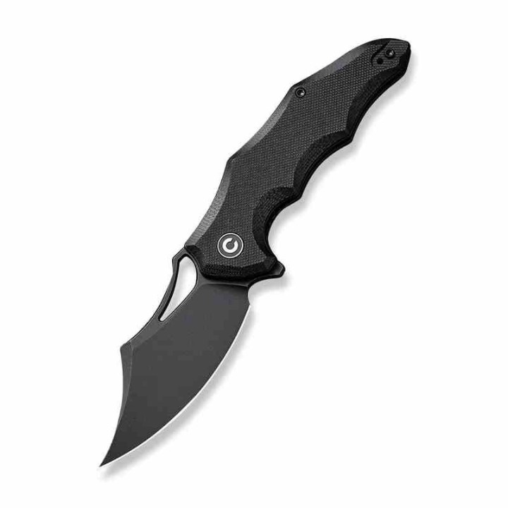 Couteau CIVIVI Chiro Black Manche G10 Lame Acier 14C28N Blk Clip Point IKBS Linerlock Clip CIVC230461 - Livraison Gratuite