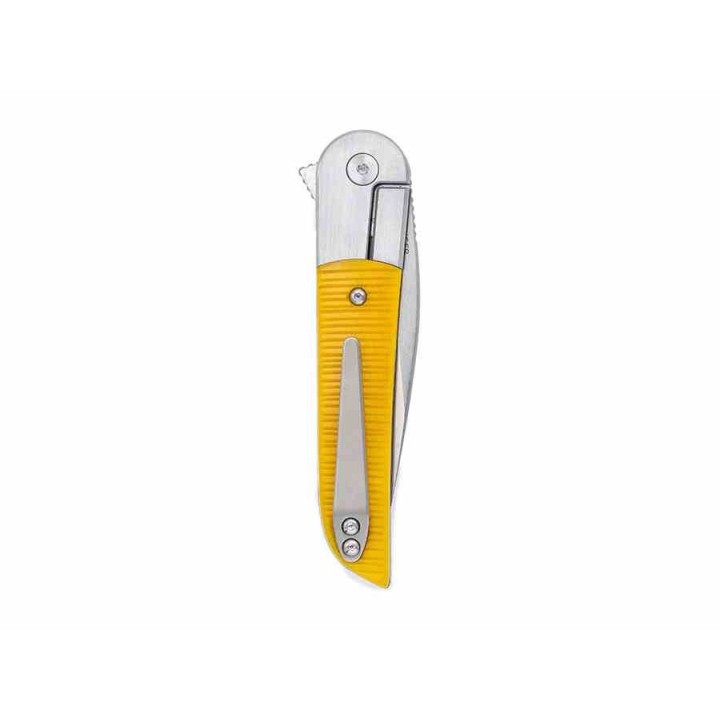 Couteau Finch STINGER Yellow Jacket Manche Os Lame Acier 154CM Bolster Lock IKBS Clip FKCST367 - Livraison Gratuite