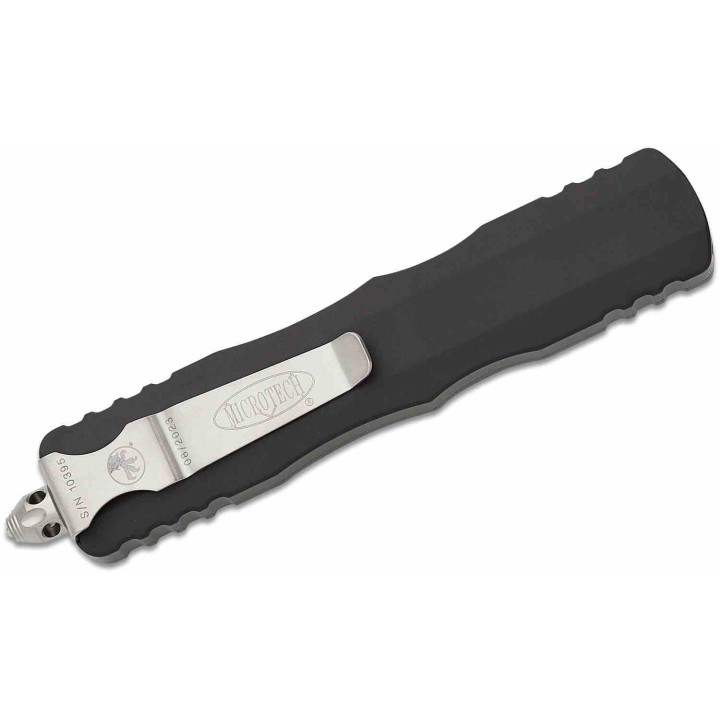 Couteau Microtech 227-10 Dirac AUTO OTF Double Edge Dagger Manche Black Aluminium USA MCT22710 - Livraison Gratuite