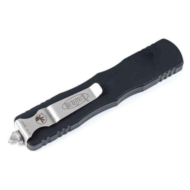 Couteau Microtech 227-10 Dirac AUTO OTF Double Edge Dagger Manche Black Aluminium USA MCT22710 - Livraison Gratuite