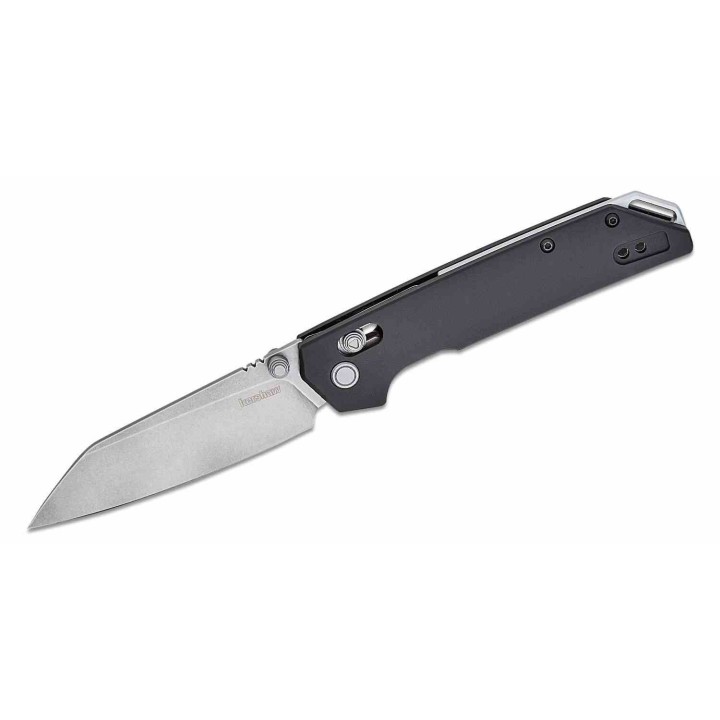 Couteau Kershaw Iridium DuraLock Reverse Tanto Lame Acier D2 SW Manche Alu IKBS Crossbar Lock Clip KS2038R - Livraison Gratuite