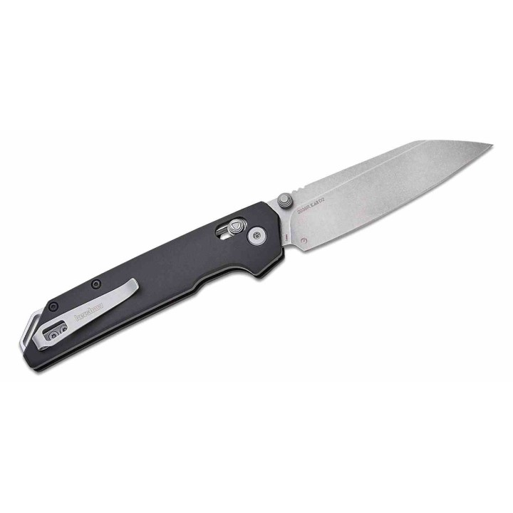 Couteau Kershaw Iridium DuraLock Reverse Tanto Lame Acier D2 SW Manche Alu IKBS Crossbar Lock Clip KS2038R - Livraison Gratuite
