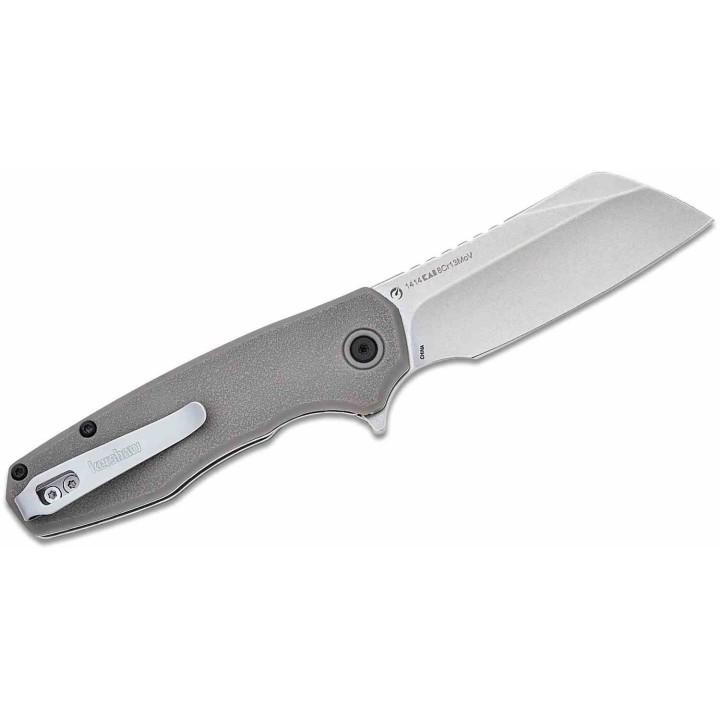 Couteau Kershaw Wharf A/O Lame Cleaver Acier 8Cr13MoV SW Manche GFN Linerlock Clip KS1414 - Livraison Gratuite