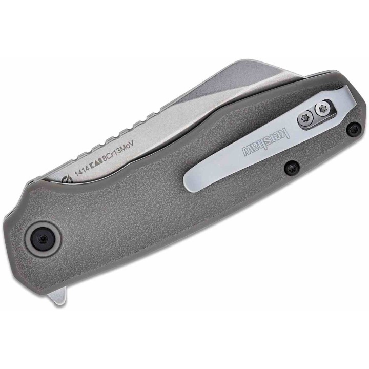 Couteau Kershaw Wharf A/O Lame Cleaver Acier 8Cr13MoV SW Manche GFN Linerlock Clip KS1414 - Livraison Gratuite