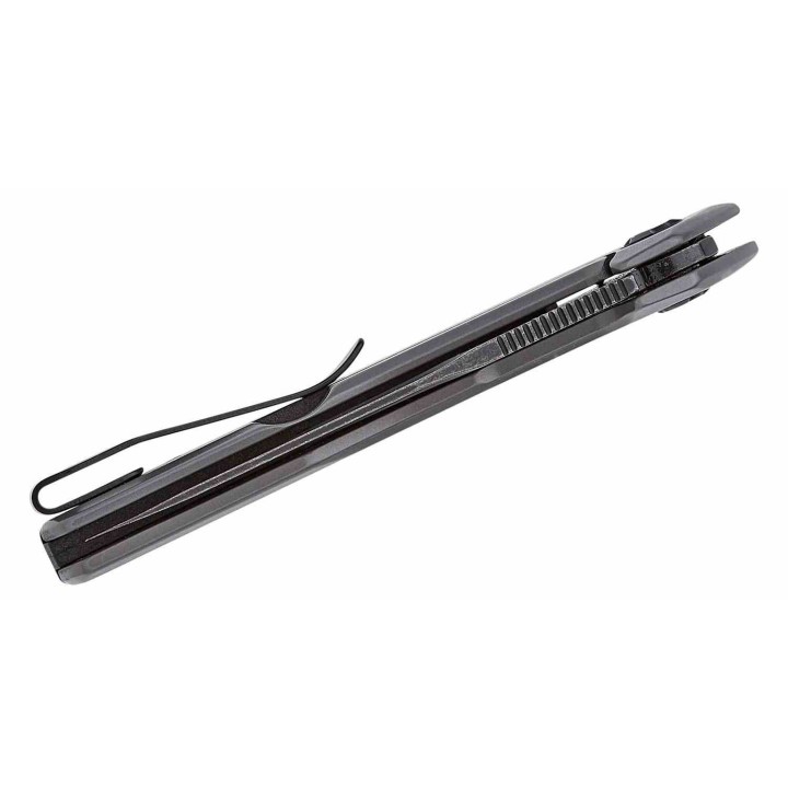 Couteau Kershaw Sanctum A/O Lame Acier 8Cr13MoV Blk Manche Gray Acier Clip Framelock KS1815 - Livraison Gratuite