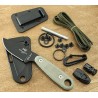 Couteau de Survie ESEE Izula II Black with Kit Lame Carbone 1095 + Etui Made In USA ESIZ2BKIT - Livraison Gratuite