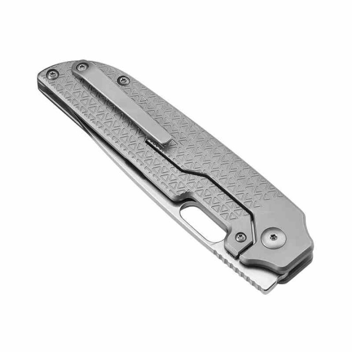 Couteau Kizer Varatas Titanium Handles S35VN SW Blade IKBS Frame Lock Clip KI3637A1 - Livraison Gratuite 