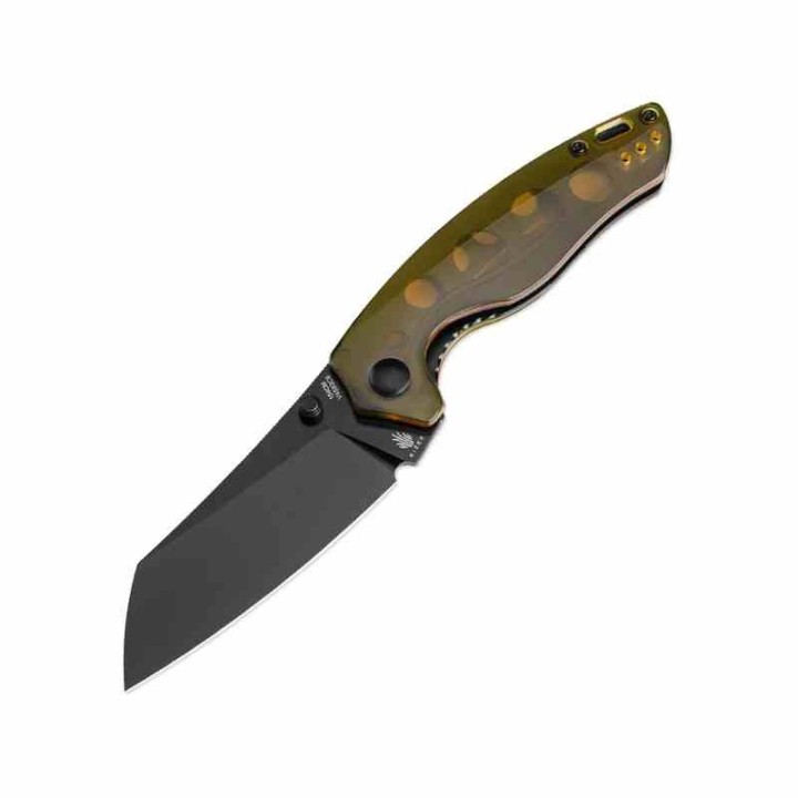 Couteau Kizer Towser K Yellow Lame Black Acier 154CM Manche Ultem IKBS Linerlock Clip KIV4593C6 - Livraison Gratuite