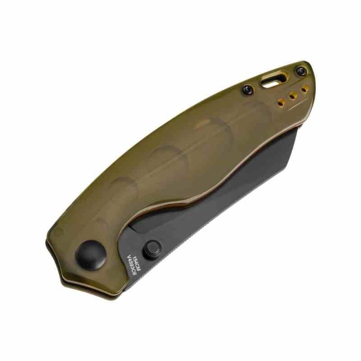 Couteau Kizer Towser K Yellow Lame Black Acier 154CM Manche Ultem IKBS Linerlock Clip KIV4593C6 - Livraison Gratuite