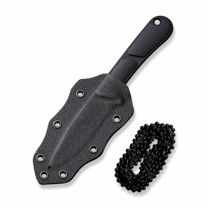 Couteau CIVIVI Mini Elementum Neck Lame Acier Nitro-V Black Manche G10 Etui Kydex CIVC230101 - Livraison Gratuite