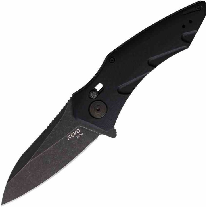 Couteau Revo Storm Crossbar Lock Black VG-10 Blade G10 Handle Clip REVSTMDPBK - Livraison Gratuite