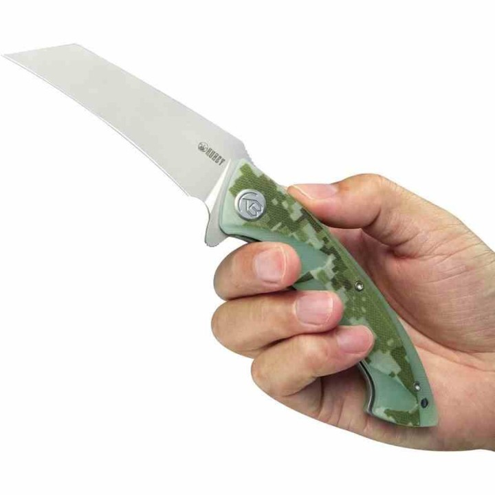 Couteau Kubey Anteater Nest Camo Manche G10 Lame Acier Sandblast 14C28N IKBS Linerlock Clip KUB212J - Livraison Gratuite