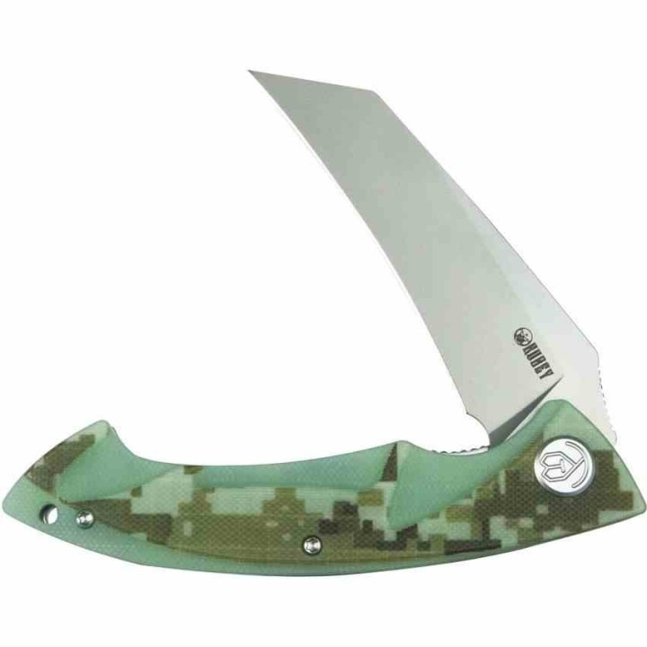 Couteau Kubey Anteater Nest Camo Manche G10 Lame Acier Sandblast 14C28N IKBS Linerlock Clip KUB212J - Livraison Gratuite