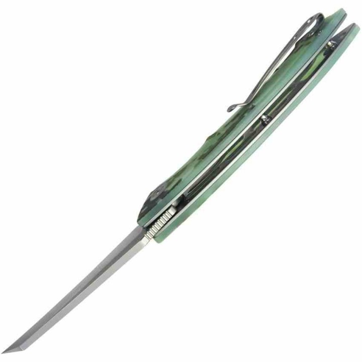 Couteau Kubey Anteater Nest Camo Manche G10 Lame Acier Sandblast 14C28N IKBS Linerlock Clip KUB212J - Livraison Gratuite