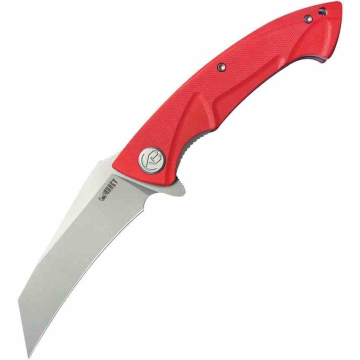 Couteau Kubey Anteater Nest Red Manche G10 Lame Acier Sandblast 14C28N IKBS Linerlock Clip KUB212H - Livraison Gratuite