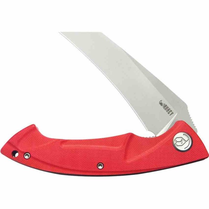 Couteau Kubey Anteater Nest Red Manche G10 Lame Acier Sandblast 14C28N IKBS Linerlock Clip KUB212H - Livraison Gratuite