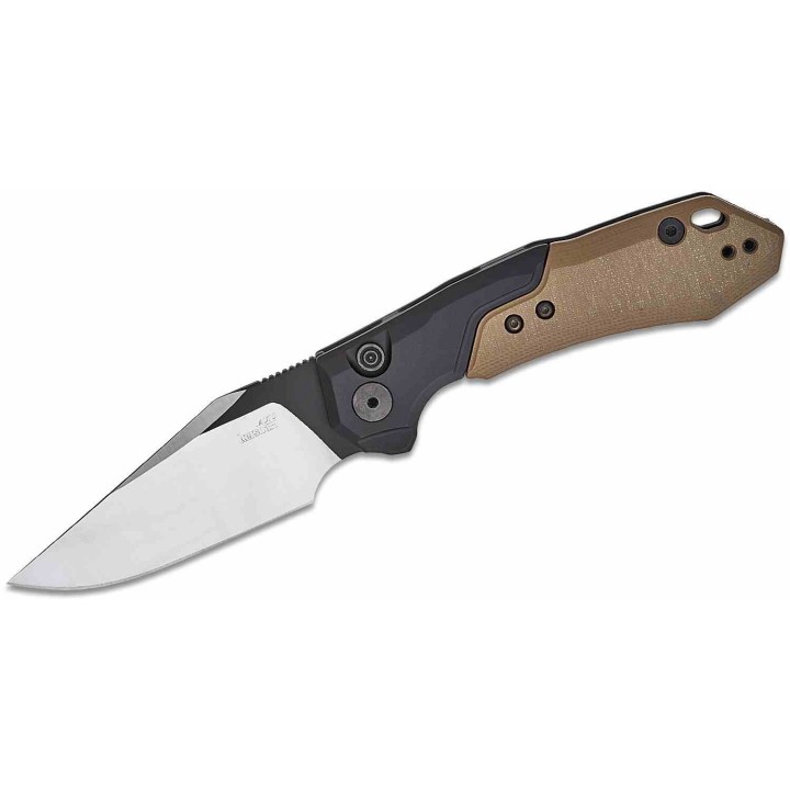 Couteau Automatique Kershaw Launch 19 Lame Acier CPM-154 Manche Black/Brown G10/Aluminum Clip USA KS7851 - Livraison Gratuite