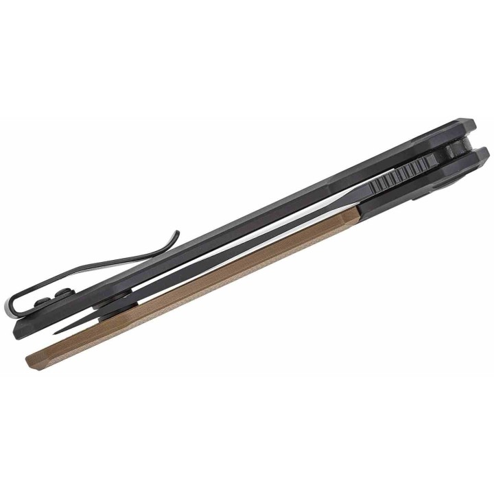 Couteau Automatique Kershaw Launch 19 Lame Acier CPM-154 Manche Black/Brown G10/Aluminum Clip USA KS7851 - Livraison Gratuite