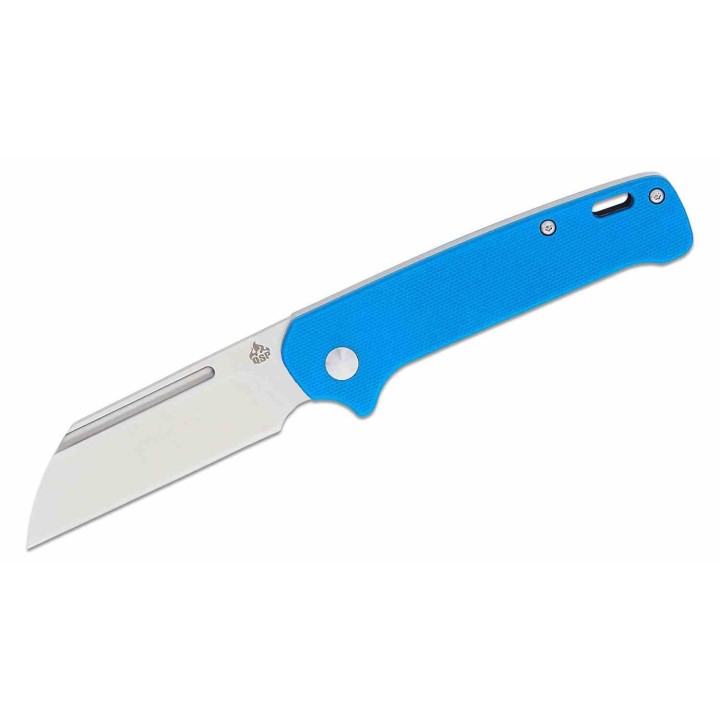 Couteau QSP Penguin Slipjoint Blue Manche G10 Lame Acier 14C28N Sheepsfoot QS130SJC - Livraison Gratuite