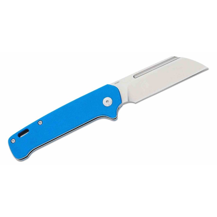 Couteau QSP Penguin Slipjoint Blue Manche G10 Lame Acier 14C28N Sheepsfoot QS130SJC - Livraison Gratuite