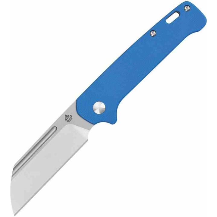 Couteau QSP Penguin Slipjoint Blue Manche G10 Lame Acier 14C28N Sheepsfoot QS130SJC - Livraison Gratuite