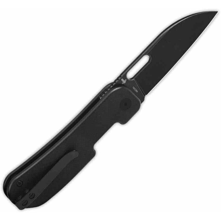 Couteau QSP Variant PE Black Manche G10 Lame Acier 14C28N BLK Sheepsfoot IKBS Linerlock Clip QS154A - Livraison Gratuite
