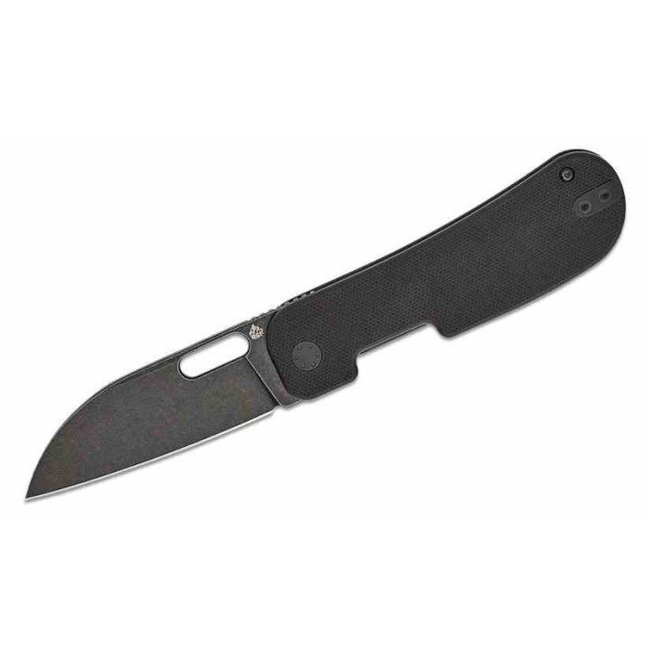Couteau QSP Variant PE Black Manche G10 Lame Acier 14C28N BLK Sheepsfoot IKBS Linerlock Clip QS154A - Livraison Gratuite