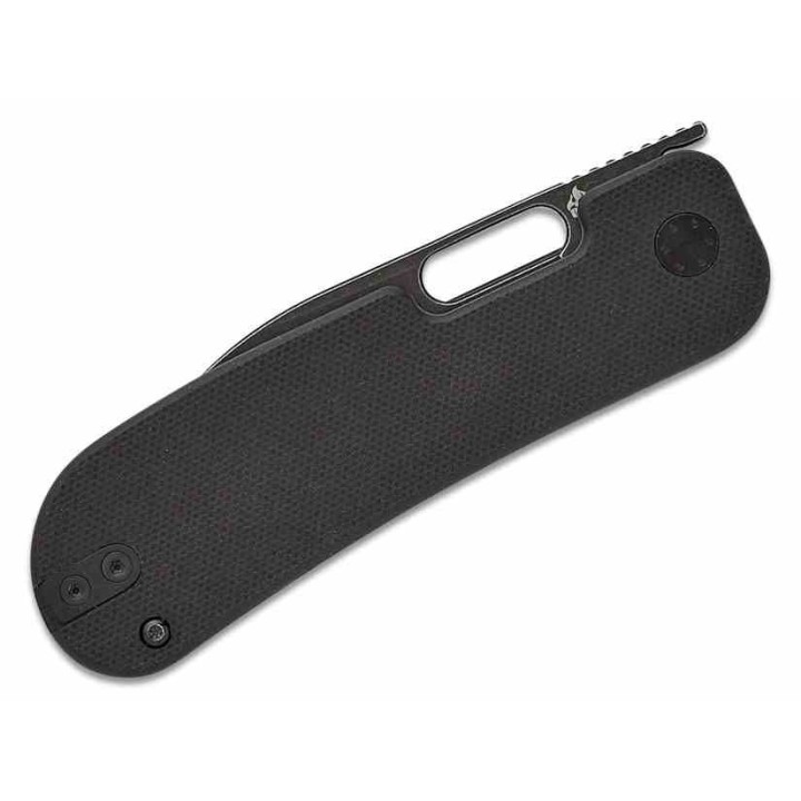 Couteau QSP Variant PE Black Manche G10 Lame Acier 14C28N BLK Sheepsfoot IKBS Linerlock Clip QS154A - Livraison Gratuite