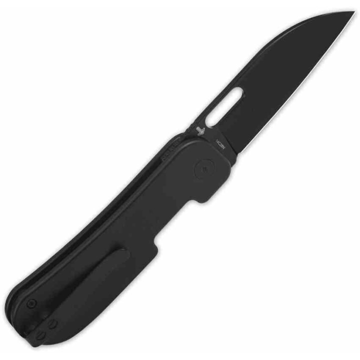 Couteau QSP Variant PE Black Manche Titane Lame Acier 14C28N BLK Sheepsfoot IKBS Linerlock Clip QS154F - Livraison Gratuite