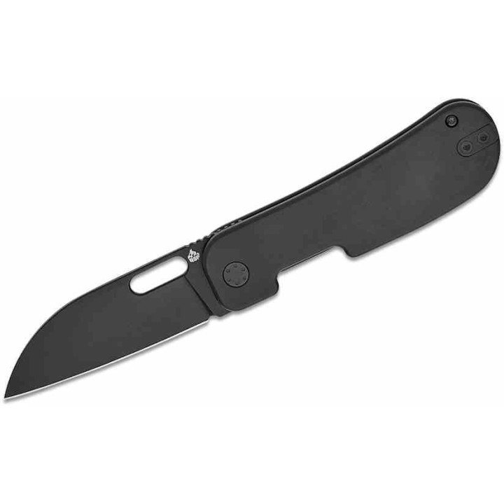 Couteau QSP Variant PE Black Manche Titane Lame Acier 14C28N BLK Sheepsfoot IKBS Linerlock Clip QS154F - Livraison Gratuite