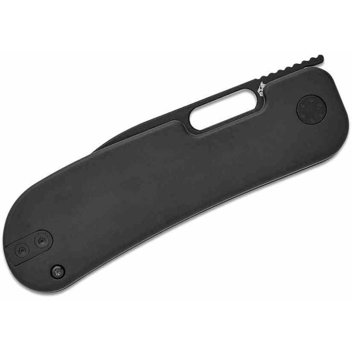 Couteau QSP Variant PE Black Manche Titane Lame Acier 14C28N BLK Sheepsfoot IKBS Linerlock Clip QS154F - Livraison Gratuite