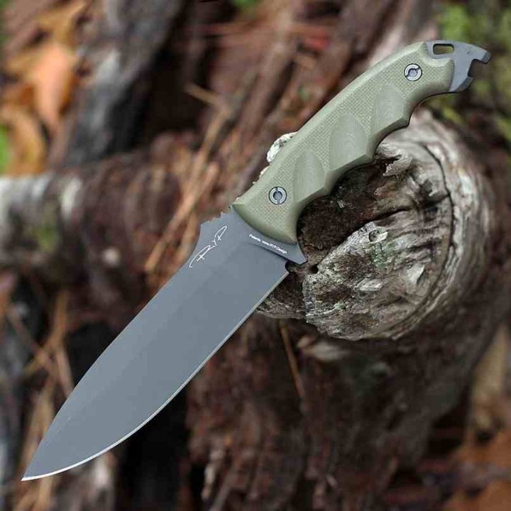 Couteau DPx Gear HEST 6 Milspec S35VN Black Blade OD Green G10 Handles Kydex Sheath USA DPXHSX061 - Livraison Gratuite