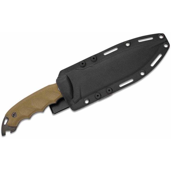Couteau DPx Gear HEST 6 Milspec S35VN Black Blade OD Green G10 Handles Kydex Sheath USA DPXHSX061 - Livraison Gratuite