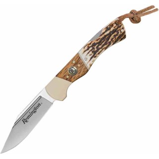 R15654 Couteau Canif Remington Guide Lockback Lame Acier 440 Manche Os & Bois - Livraison Gratuite