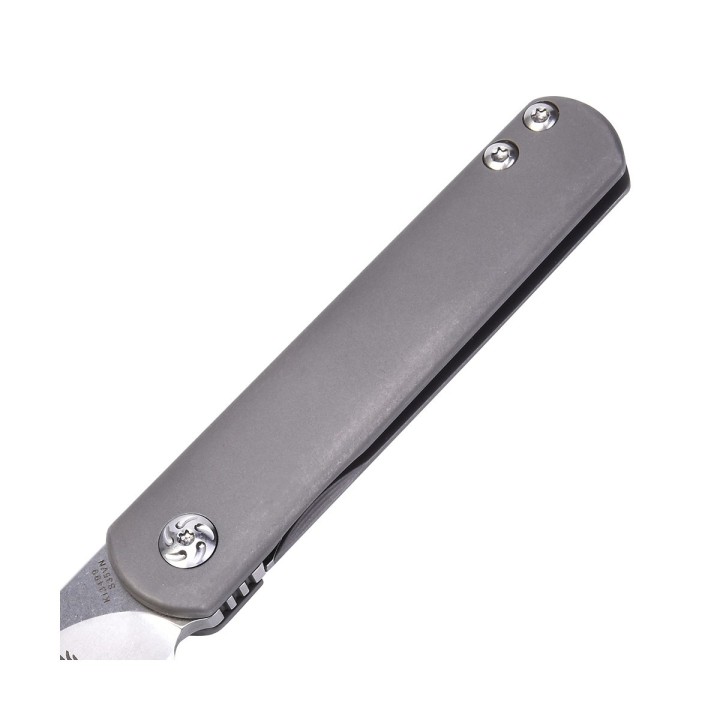 Couteau Kizer Feist Manche Titane Lame Acier CPM-S35VN Framelock Clip KI3499 - Livraison Gratuite